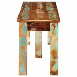 Bench 160x35x46 cm Solid Reclaimed Wood - Side View