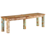 Bench 160x35x46 cm Solid Reclaimed Wood - Extra Image