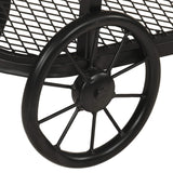 Console Table 112x36x76 cm Solid Wood Mango and Iron - Close-Up Angle