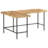 Desk 165x110x77 cm Solid Wood Mango and Iron