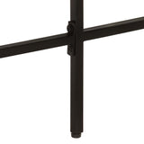 Desk 165x110x77 cm Solid Wood Mango and Iron - Close-Up Angle