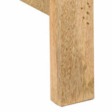 Desk 165x110x75 cm Solid Wood Mango - Close-Up Angle