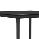 3 Piece Garden Dining Set with Cushions Poly Rattan and Steel