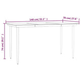 5 Piece Garden Dining Set with Cushions Poly Rattan and Steel - Extra Image