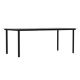9 Piece Garden Dining Set with Cushions Poly Rattan and Steel - Rear View