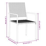 5 Piece Garden Dining Set Poly Rattan and Steel - Extra Image
