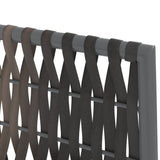 5 Piece Garden Dining Set with Cushions Poly Rattan and Steel - Low Angle