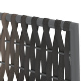 7 Piece Garden Dining Set with Cushions Poly Rattan and Steel - Low Angle