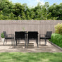 Garden Chairs with Cushions 6 pcs Black 56.5x57x83 cm