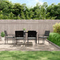 Garden Chairs with Cushions 6 pcs Black 54x62.5x89 cm