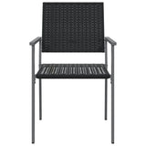 Garden Chairs 4 pcs Black 54x62.5x89 cm Poly Rattan