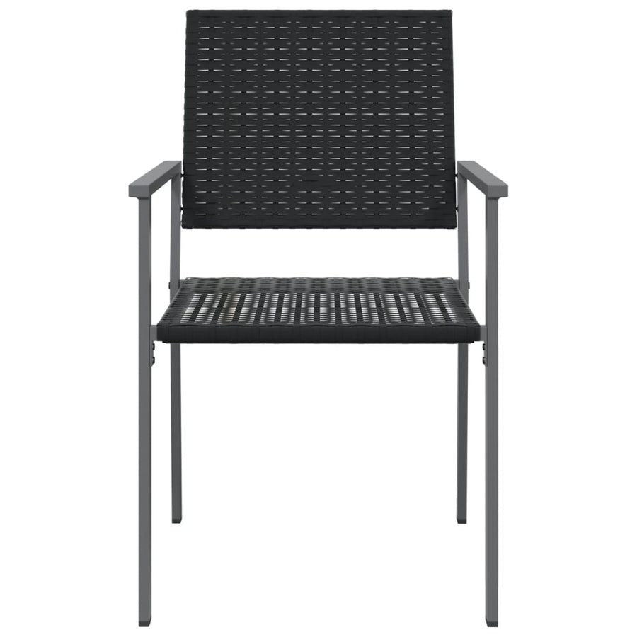 Garden Chairs 4 pcs Black 54x62.5x89 cm Poly Rattan
