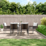 Garden Chairs with Cushions 6 pcs Brown 54x61x83 cm Poly Rattan