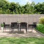 Garden Chairs with Cushions 6 pcs Black 54x60.5x83.5 cm