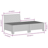 9 Piece Garden Lounge Set with Cushions Grey Poly Rattan