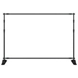 Backdrop Stands 2 pcs Black 305x243 cm Steel