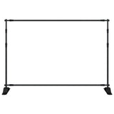 Backdrop Stands 2 pcs Black 305x243 cm Steel - Top-Down View