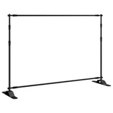 Backdrop Stands 2 pcs Black 305x243 cm Steel - Rear View