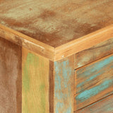 Sideboard 68x35x55 cm Solid Wood Reclaimed - Rear View