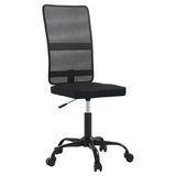 Office Chair Black Mesh Fabric - Front View