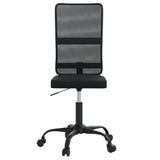 Office Chair Black Mesh Fabric - Side View