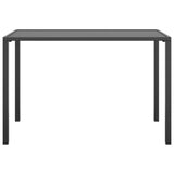 Garden Dining Table Anthracite 110x54x70 cm Steel