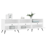 TV Cabinet White 150x30x44.5 cm Engineered Wood - Top-Down View