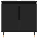 Bathroom Cabinet Black 58x33x60 cm Engineered Wood