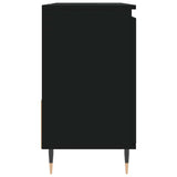 Bathroom Cabinet Black 65x33x60 cm Engineered Wood - Rear View