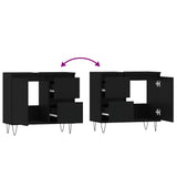 Bathroom Cabinet Black 65x33x60 cm Engineered Wood - Extra Image