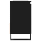 Bathroom Cabinet Black 65x33x60 cm Engineered Wood