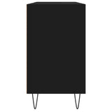 Bathroom Cabinet Black 80x33x60 cm Engineered Wood - Close-Up Angle