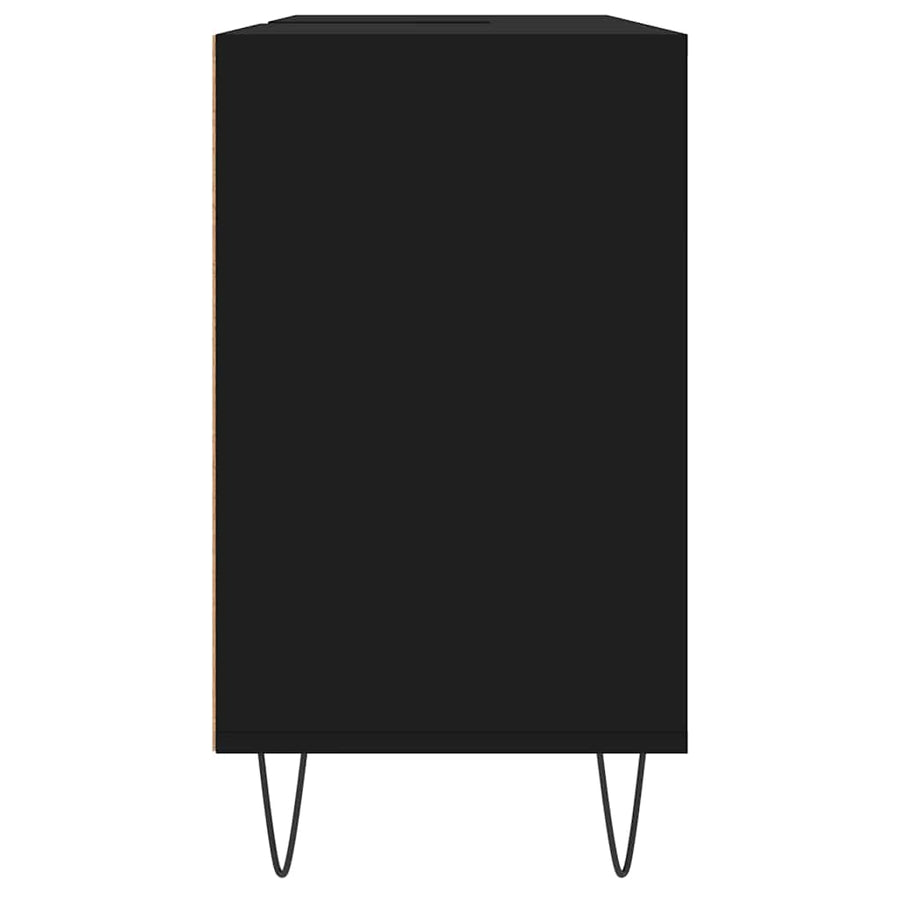 Bathroom Cabinet Black 80x33x60 cm Engineered Wood
