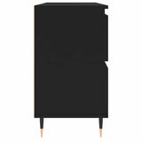 Bathroom Cabinet Black 80x33x60 cm Engineered Wood - Rear View