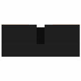 Bathroom Cabinet Black 80x33x60 cm Engineered Wood - Low Angle