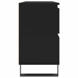 Bathroom Cabinet Black 80x33x60 cm Engineered Wood - Rear View