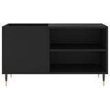 Record Cabinet Black 85x38x48 cm Engineered Wood - Top-Down View