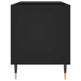 Record Cabinet Black 85x38x48 cm Engineered Wood