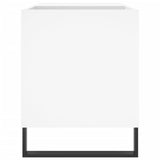 Record Cabinet White 85x38x48 cm Engineered Wood - 45-Degree Angle