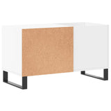 Record Cabinet White 85x38x48 cm Engineered Wood - Rear View