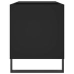 Record Cabinet Black 85x38x48 cm Engineered Wood