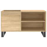 Record Cabinet Sonoma Oak 85x38x48 cm Engineered Wood - Top-Down View