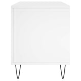 Record Cabinet White 100x38x48 cm Engineered Wood