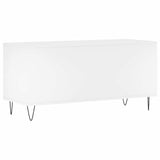 Record Cabinet White 100x38x48 cm Engineered Wood - 45-Degree Angle