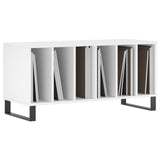 Record Cabinet White 100x38x48 cm Engineered Wood