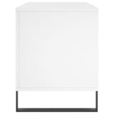 Record Cabinet White 100x38x48 cm Engineered Wood