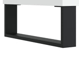 Record Cabinet White 100x38x48 cm Engineered Wood