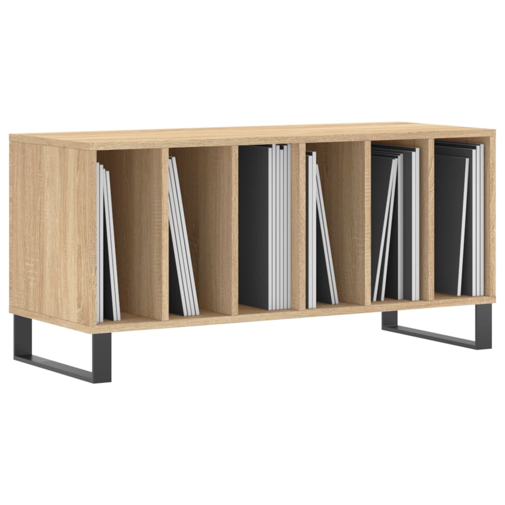 Record Cabinet Sonoma Oak 100x38x48 cm Engineered Wood