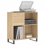 Record Cabinet Sonoma Oak 84.5x38x89 cm Engineered Wood - Side View