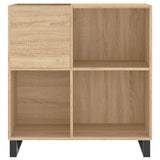 Record Cabinet Sonoma Oak 84.5x38x89 cm Engineered Wood - Top-Down View